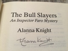 SIGNED - THE BULL SLAYERS by Alanna Knight (1995, Hardcover)