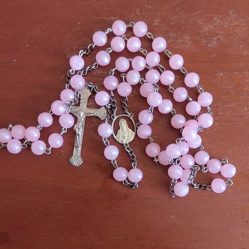 Chapelet perles roses - , chaîne