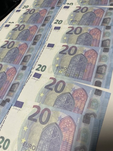 Lot billets 20 - de, euros