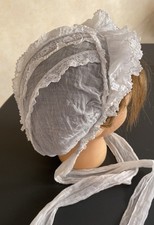 Coiffe Ancienne - Batiste et Fond de Bonnet Dentelle et Entre Deux / N 5