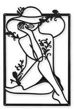 Décoration murale en étain -