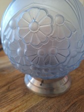 Ancien GLOBE ART-DECO bleu
