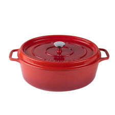 Cocotte ovale Invicta 35 cm Rubis fonte  43.5x28 cm