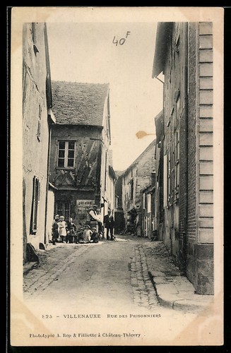 Cpa villenauxe grande rue - cpa, villenauxe-la-grande,