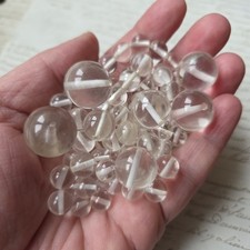96 Perles Cristal De Roche Ancien 500 cts Superbe Idéal Création Bijou