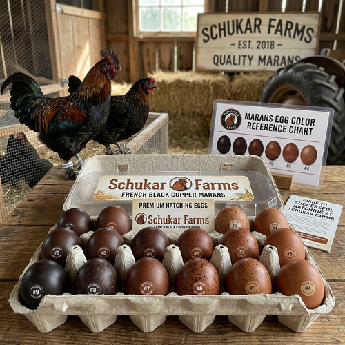 Black copper marans fertile - black,