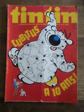 TINTIN JOURNAL n° 156, 1978, BD, COMICS, HERGE', CUBITUS A 10 ANS