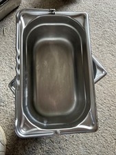 Bac gastro alimentaire inox 26x16x10 avec poignée