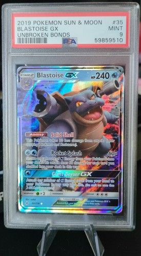 Pokemon card blastoise gx - card,