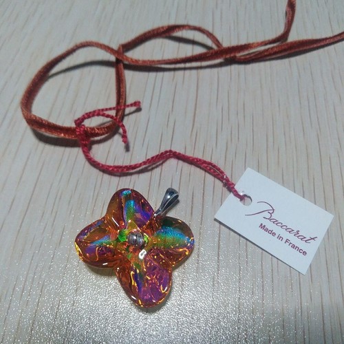 Pendentif baccarat hortensia - pendentif,