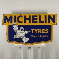 Plaque émaillée Michelin - 90x53cm (35.4x20.9") - Décoration unique XXL...