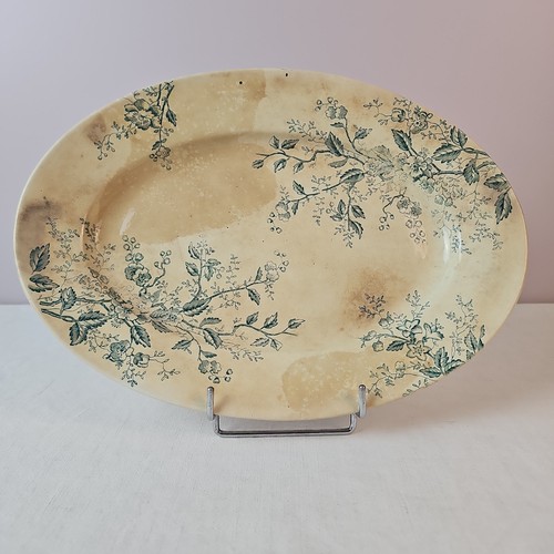 Plat ovale décor - plat, de