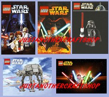 LEGO Star Wars Set Cinq A4 'Taille' Posters Signaux At-At Darth Vader Yoda Etc