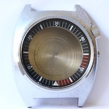 Boitier de montre Double couronne, plongée style super compressor  - F25-21