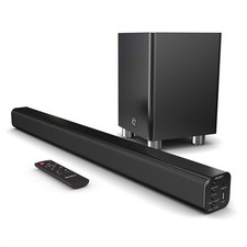 Barre de son Majority K2 2.1 150 W Bluetooth, entrée optique, câble RCA