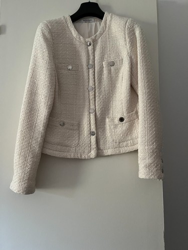 Veste blanche crème femme - veste, blanche-crème