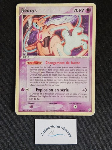Carte pokémon deoxys 107 - carte,
