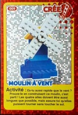 Crée Ton Monde Carte Lego 2018 Auchan N°9 Moulin A Vent