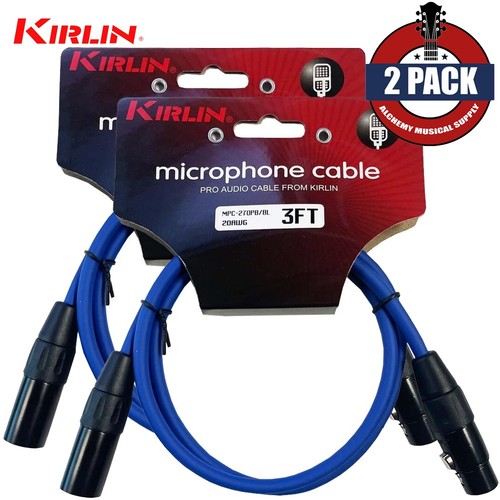 Pack kirlin 3ft xlr - 2-pack,