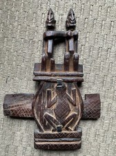 RARE SERRURE PORTE STATUE COUPLE DOGON MALI BOIS 33 cm - ART PREMIER AFRICAIN