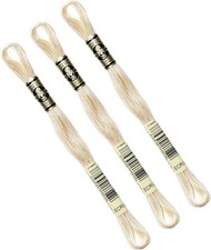 DMC ECRU Lot 3 Échevettes Fil