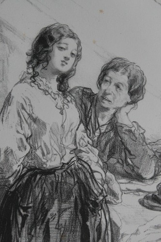 Gavarni lithographie originale - lithographie,