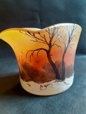 vase coupe en verre  signée