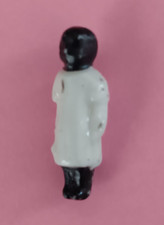 Fève 1ère époque BAIGNEUR NOIR CHEMISE H.2,5cm  porcelaine émaillée