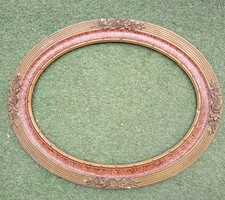 ANCIEN CADRE BOIS OVALE 49 X