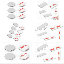 N42 néodyme super aimant auto-adhésif 3M disques magnétiques aimants carrés...
