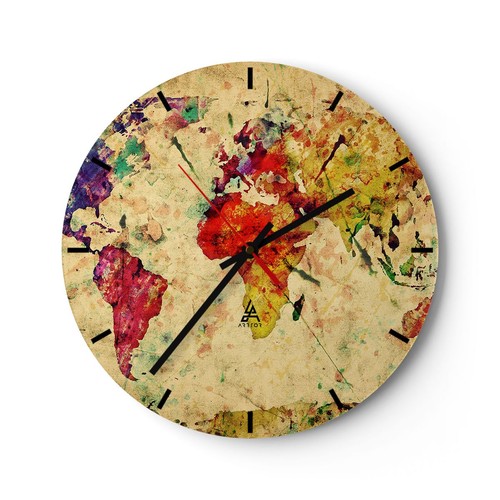 Horloge murale verre - murale,