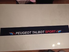 Sticker autocollant Bande Pare Soleil Peugeot 205 Rallye Talbot Sport bleu foncé