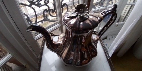 Antique britannia metal tea - metal,