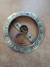 Ancien support/monture bronze argenté numéroté lampe à poser plafonnier globe...