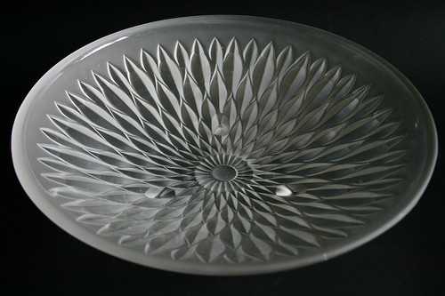 Art deco french glass bowl - deco,