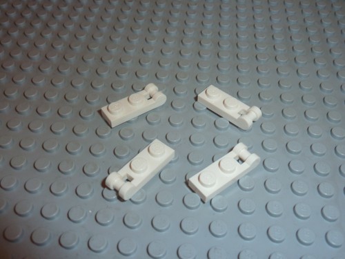 Lego white plates - white,