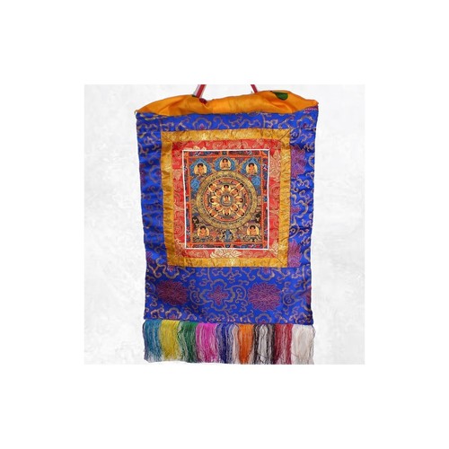 Thangka tibétain roue la - thangka,