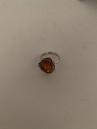 Sterling silver baltic amber - silver,