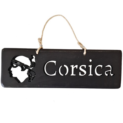 Plaque décorative noire - , en