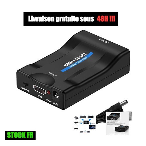 Adaptateur hdmi vers - vers, péritel