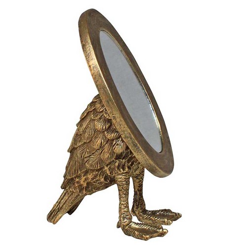 Miroir poser ovale pied - miroir,