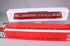 CB099 JOUEF Voiture train Ho 8662B Restaurant Grill Express bicolore rouge gris