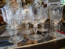 Six très beaux verres à eau en cristal fin XIXème  #196#