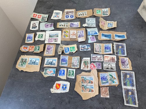 Lot anciens timbres poste - lot,