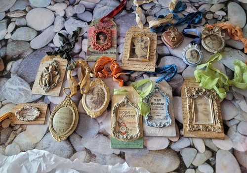 Lots plaques bois avec - plaques, en