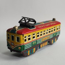 Jouet en étain Suburban Express par Koko Trading années 1960 avec boîte