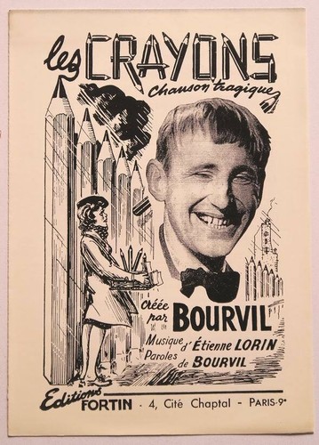 Partition sheet music bourvil - partition,