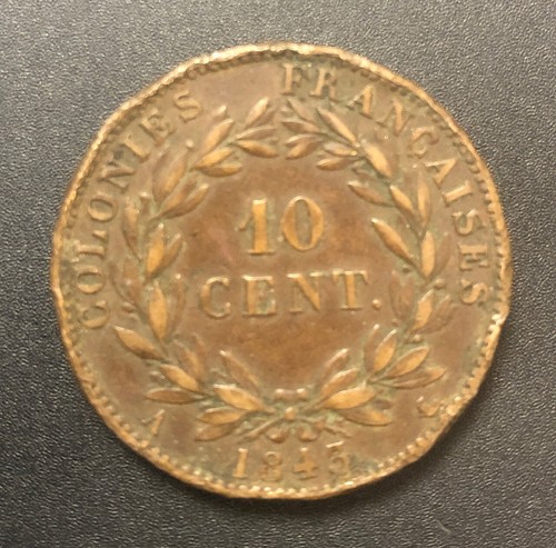 Pièce centimes colonies - 10,
