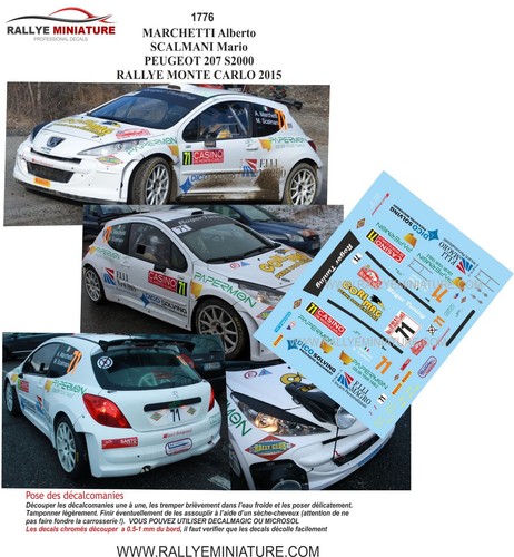 Decals ref 1776 peugeot - decals,
