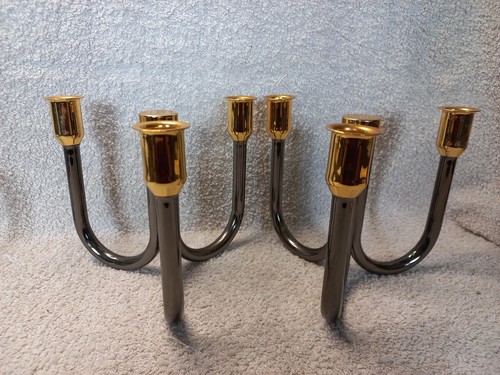Lot bougeoirs metal - de, 2